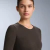 Camisas interiores térmicas sem costuras em jacquard Camisas interiores térmicas sem costuras em jacquard