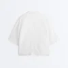 Camisas oversized de manga curta 100% linho Camisas oversized de manga curta 100% linho