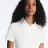 Camisas polo de algodão piqué de corte justo