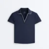 Camisas polo de manga curta com debrum Comfortlux Camisas polo de manga curta com debrum Comfortlux
