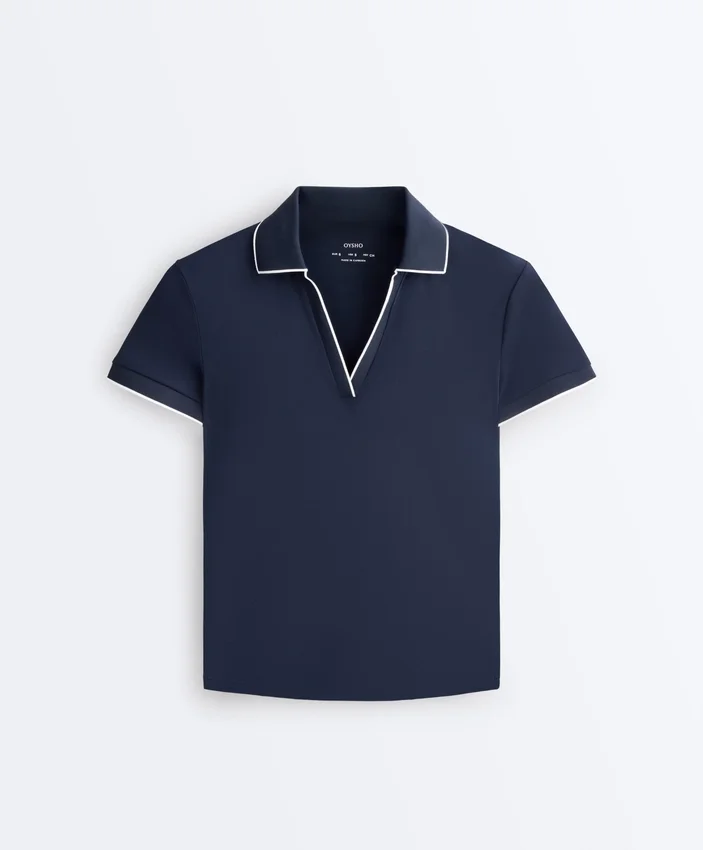Camisas polo de manga curta com debrum Comfortlux Camisas polo de manga curta com debrum Comfortlux
