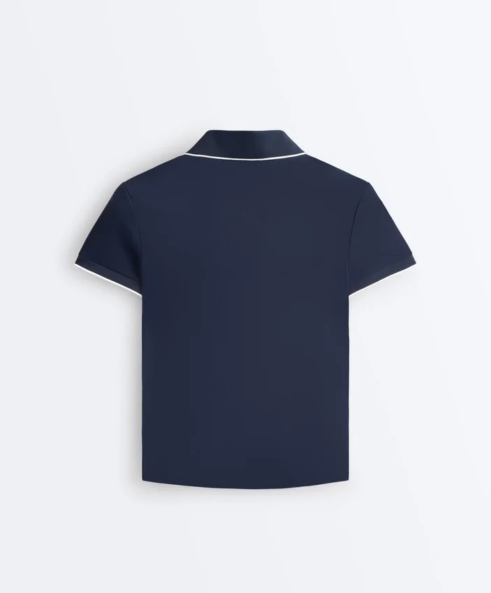 Camisas polo de manga curta com debrum Comfortlux Camisas polo de manga curta com debrum Comfortlux