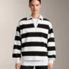 Camisas polo em piqué de algodão às riscas Camisas polo em piqué de algodão às riscas