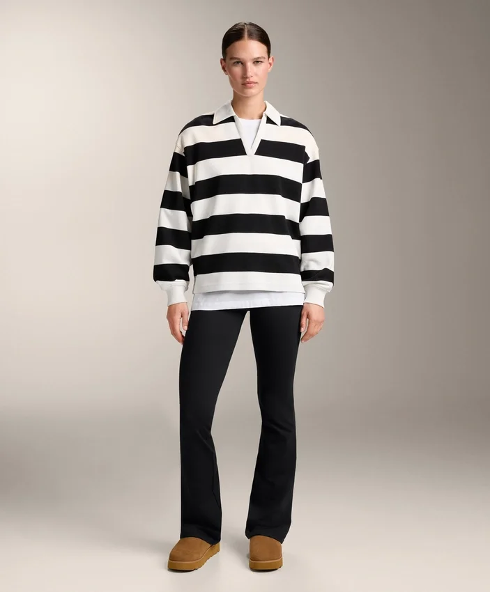 Camisas polo em piqué de algodão às riscas Camisas polo em piqué de algodão às riscas
