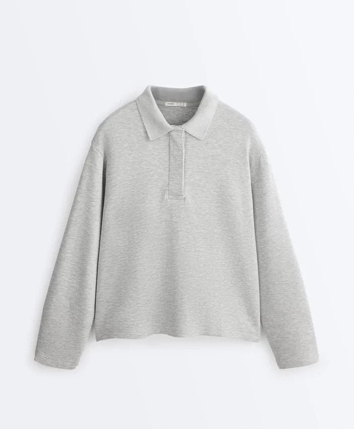 Camisas polo em piqué melange Camisas polo em piqué melange