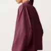 Camisas polo oversize de manga comprida 100% linho
