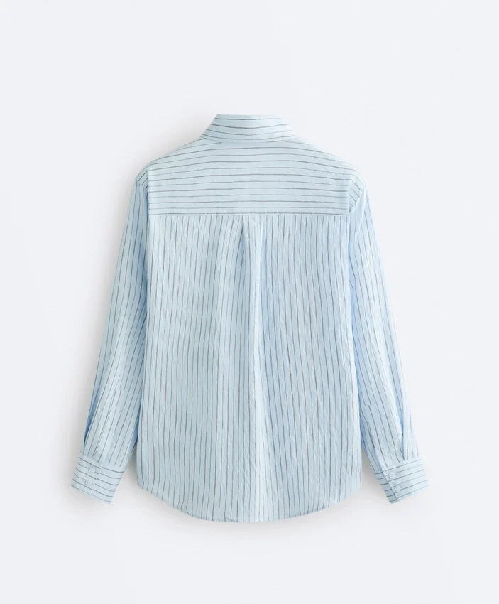 Camisas às riscas de corte regular Camisas às riscas de corte regular