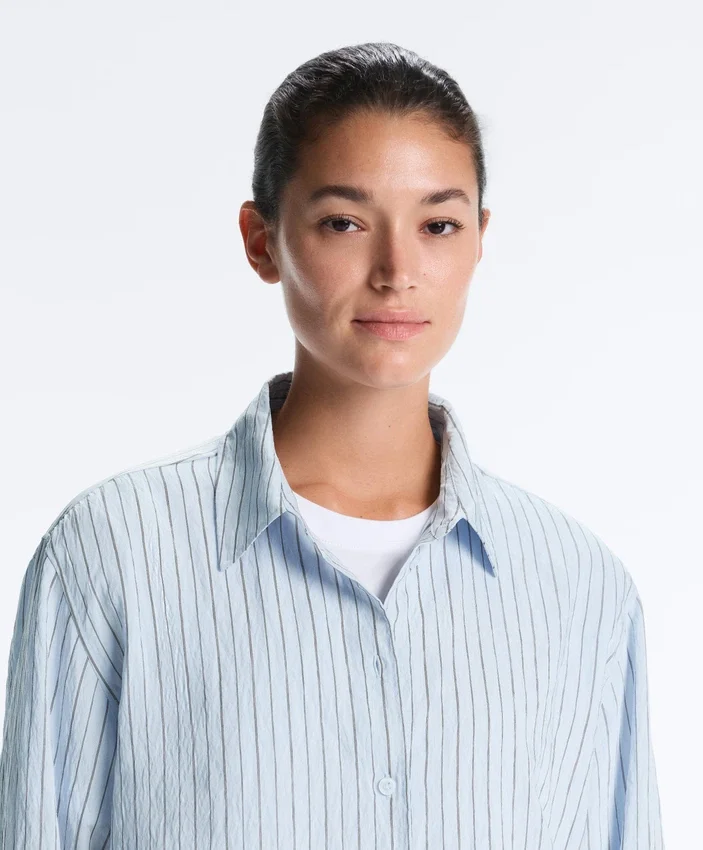 Camisas às riscas de corte regular Camisas às riscas de corte regular