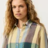 Camisas xadrez de corte regular 100% linho Camisas xadrez de corte regular 100% linho