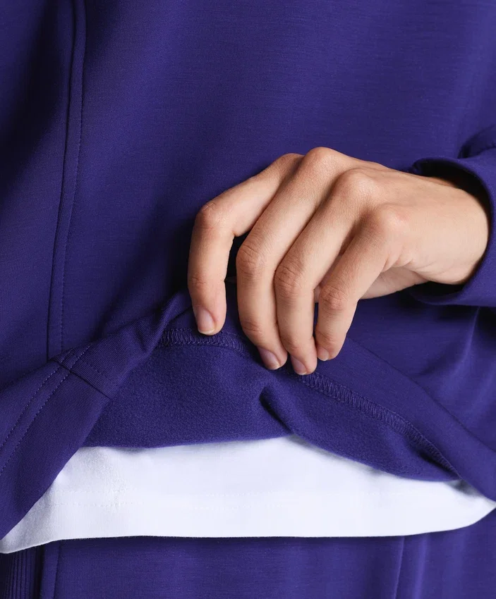 Camisola com meio fecho e modal escovado Camisola com meio fecho e modal escovado