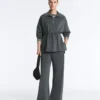 Camisola com meio fecho e modal Soft Touch Camisola com meio fecho e modal Soft Touch