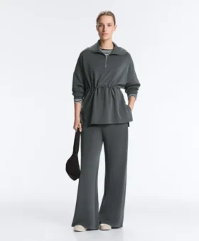 Camisola com meio fecho e modal Soft Touch Camisola com meio fecho e modal Soft Touch