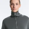 Camisola com meio fecho e modal Soft Touch Camisola com meio fecho e modal Soft Touch