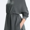 Camisola com meio fecho e modal Soft Touch Camisola com meio fecho e modal Soft Touch