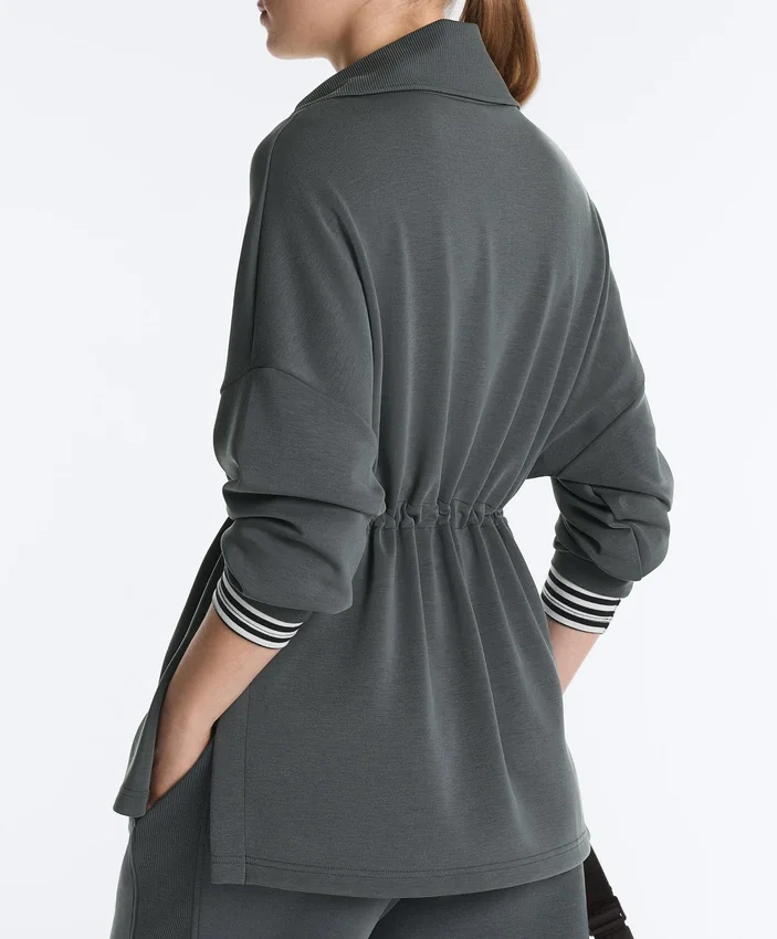 Camisola com meio fecho e modal Soft Touch Camisola com meio fecho e modal Soft Touch