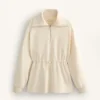 Camisola com meio fecho e modal Soft Touch Camisola com meio fecho e modal Soft Touch