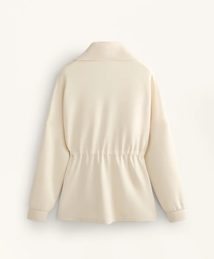 Camisola com meio fecho e modal Soft Touch Camisola com meio fecho e modal Soft Touch