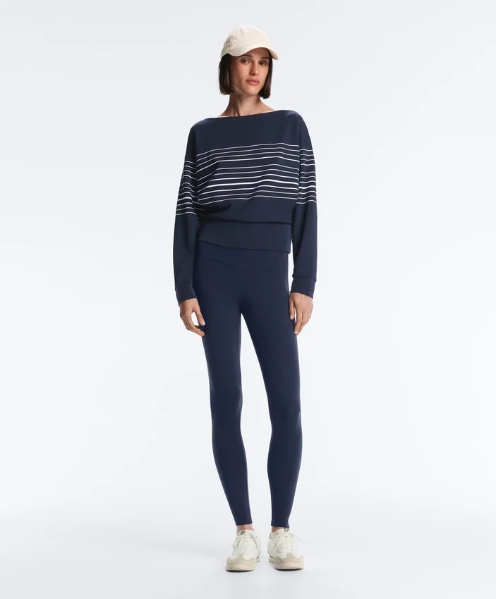 Camisola com riscas marinhas e toque Soft Touch em modal Camisola com riscas marinhas e toque Soft Touch em modal