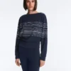 Camisola com riscas marinhas e toque Soft Touch em modal Camisola com riscas marinhas e toque Soft Touch em modal