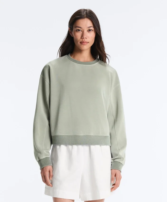 Camisola de gola redonda com Soft Touch e modal Camisola de gola redonda com Soft Touch e modal