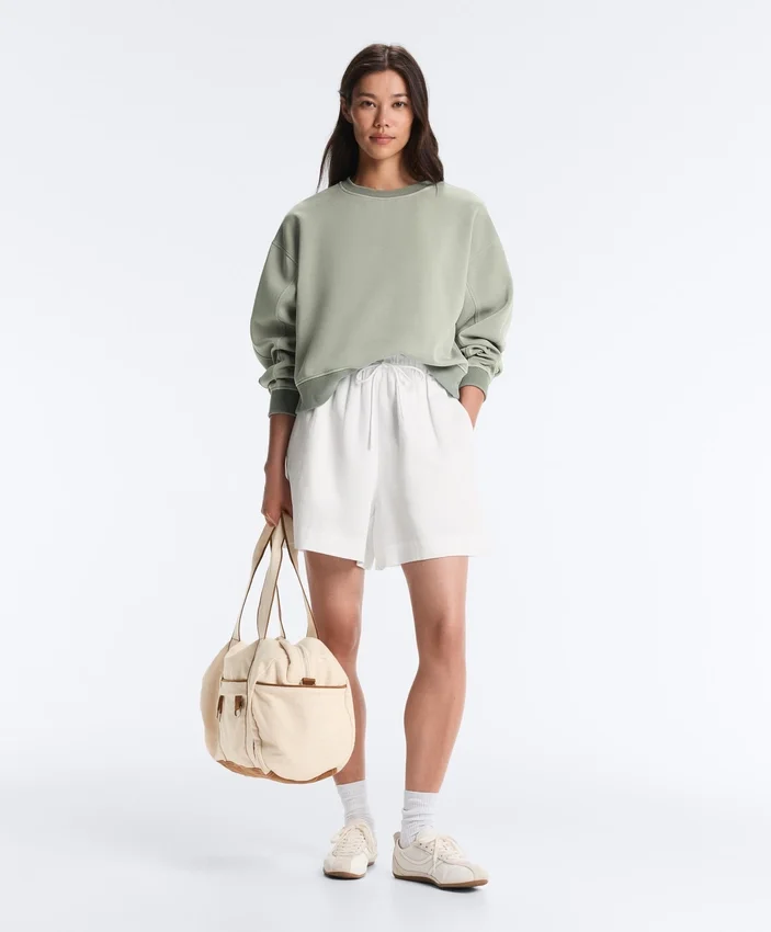 Camisola de gola redonda com Soft Touch e modal Camisola de gola redonda com Soft Touch e modal