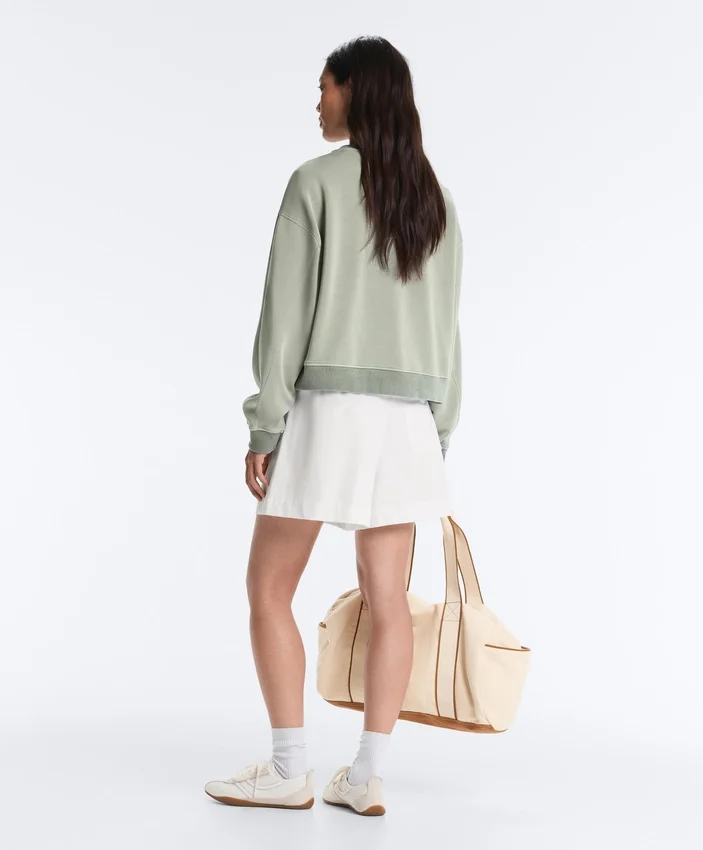 Camisola de gola redonda com Soft Touch e modal Camisola de gola redonda com Soft Touch e modal