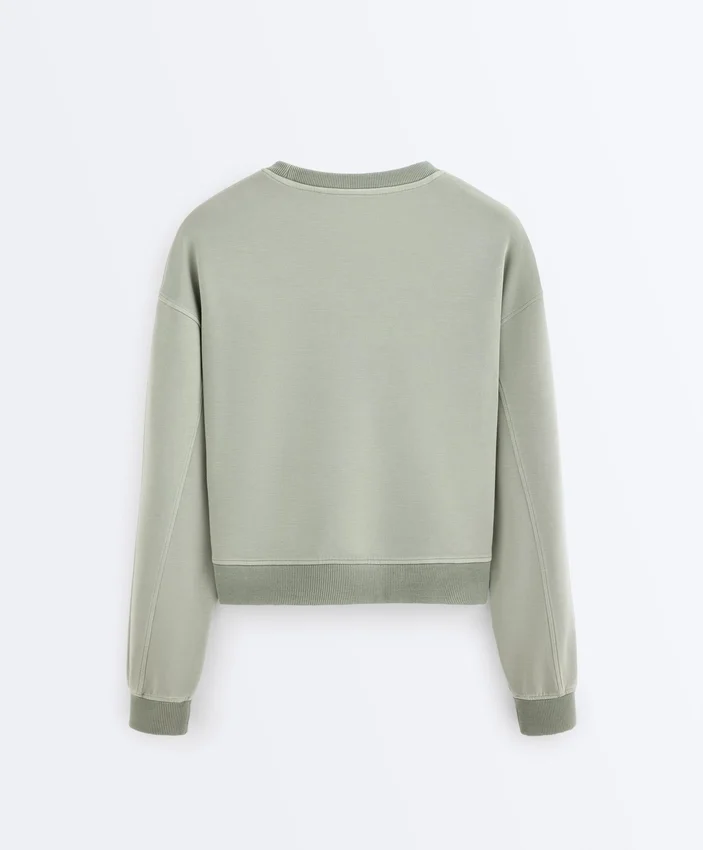 Camisola de gola redonda com Soft Touch e modal Camisola de gola redonda com Soft Touch e modal