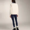 Camisola de malha com mini tranças e decote em V Camisola de malha com mini tranças e decote em V