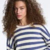 Camisola de malha às riscas Camisola de malha às riscas