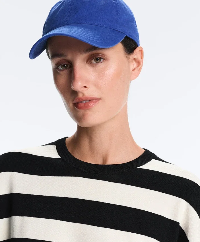 Camisola de malha às riscas Camisola de malha às riscas