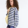 Camisola de malha às riscas Camisola de malha às riscas