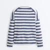Camisola de malha às riscas Camisola de malha às riscas