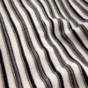 Camisola de malha sem mangas com gola em V às riscas
