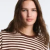 Camisola de manga comprida às riscas Camisola de manga comprida às riscas