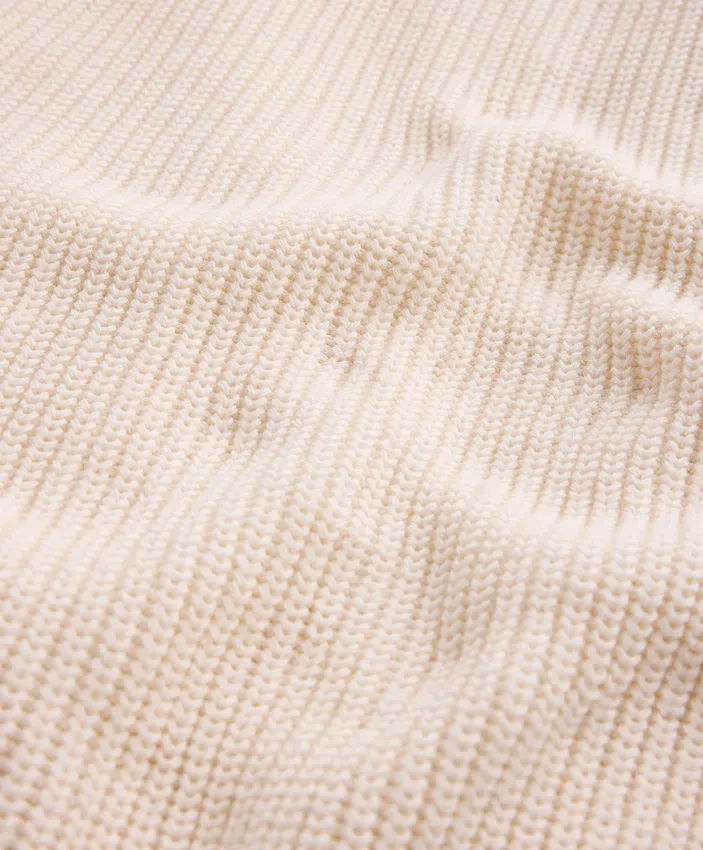 Camisola em malha trançada 100% algodão Camisola em malha trançada 100% algodão