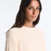 Camisola em malha trançada 100% algodão Camisola em malha trançada 100% algodão
