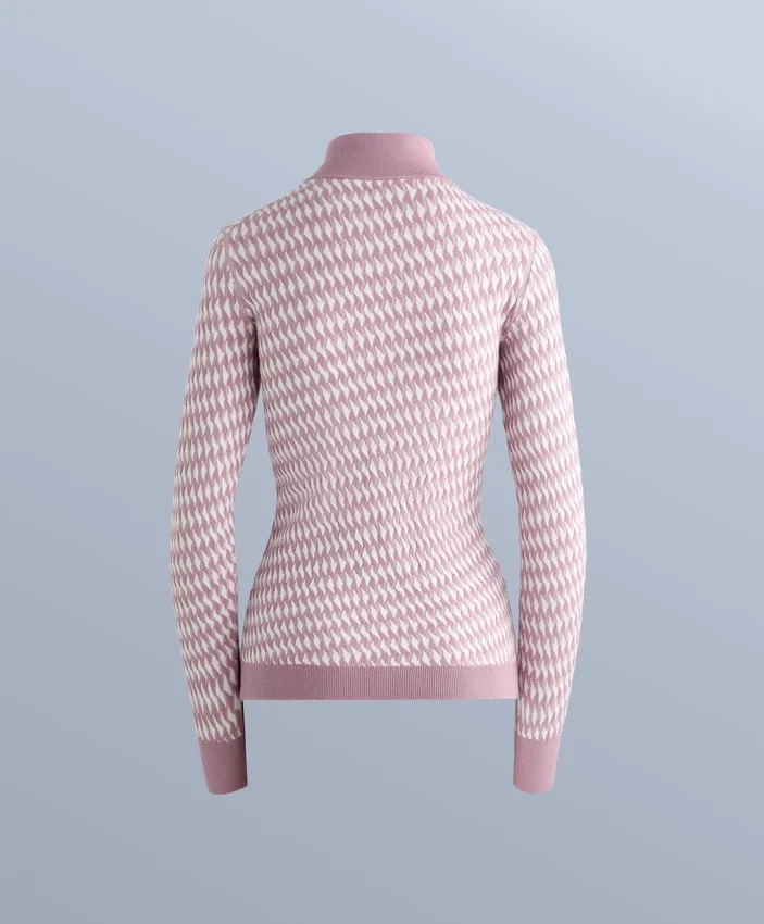 Camisola interior térmica em malha jacquard geométrica Camisola interior térmica em malha jacquard geométrica