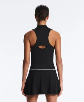 Camisola sem mangas com meio fecho