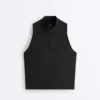 Camisola sem mangas com meio fecho
