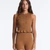 Camisola sem mangas Comfortlux com corte franzido Camisola sem mangas Comfortlux com corte franzido