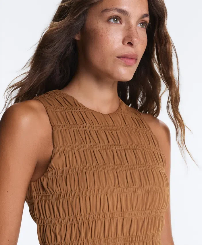 Camisola sem mangas Comfortlux com corte franzido Camisola sem mangas Comfortlux com corte franzido