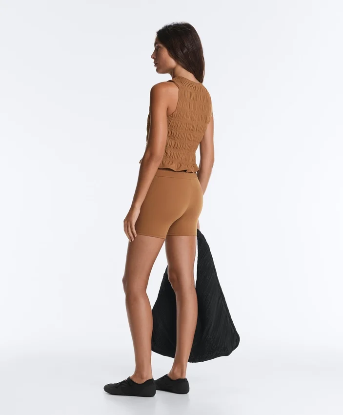 Camisola sem mangas Comfortlux com corte franzido Camisola sem mangas Comfortlux com corte franzido