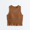 Camisola sem mangas Comfortlux com corte franzido Camisola sem mangas Comfortlux com corte franzido