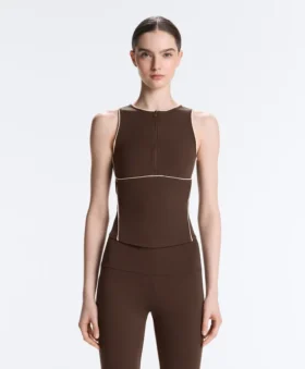 Camisola sem mangas Comfortlux com debrum