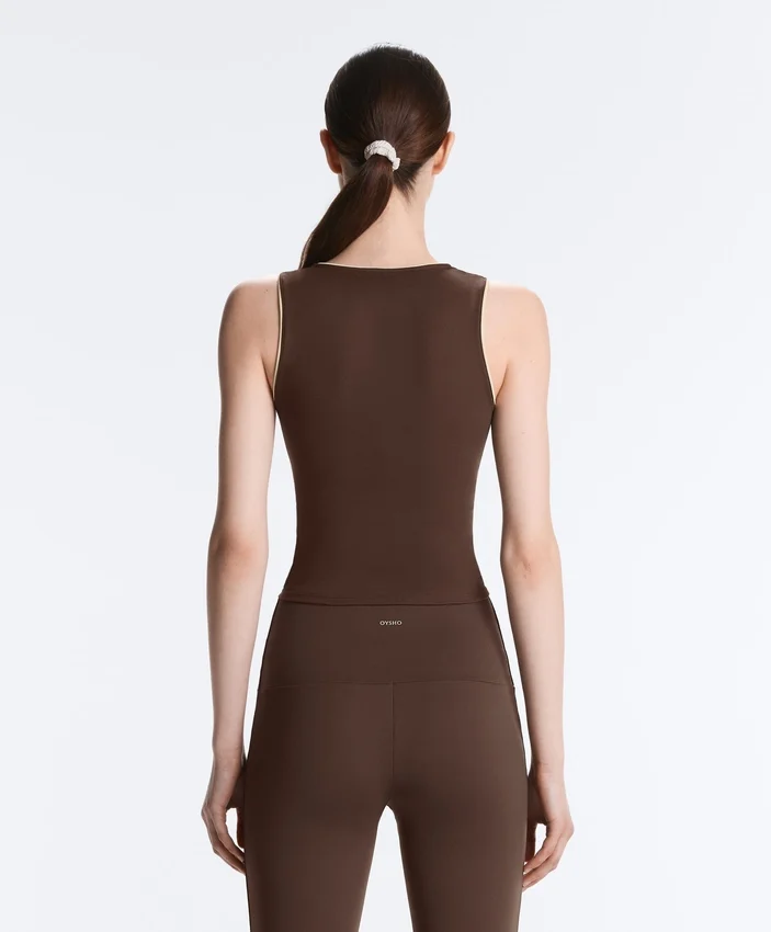 Camisola sem mangas Comfortlux com debrum Camisola sem mangas Comfortlux com debrum