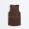 Camisola sem mangas Comfortlux com debrum Camisola sem mangas Comfortlux com debrum