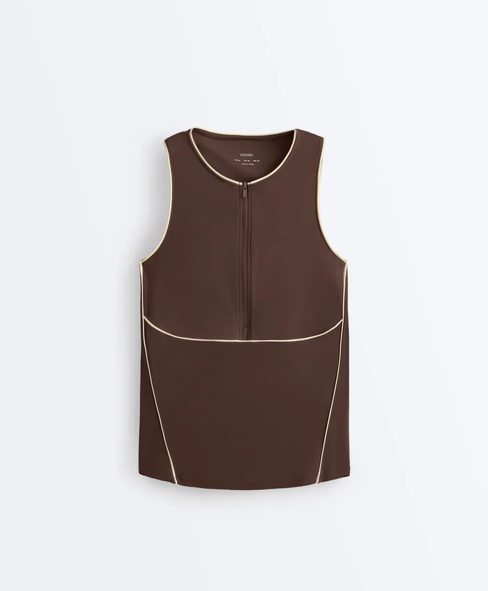 Camisola sem mangas Comfortlux com debrum Camisola sem mangas Comfortlux com debrum