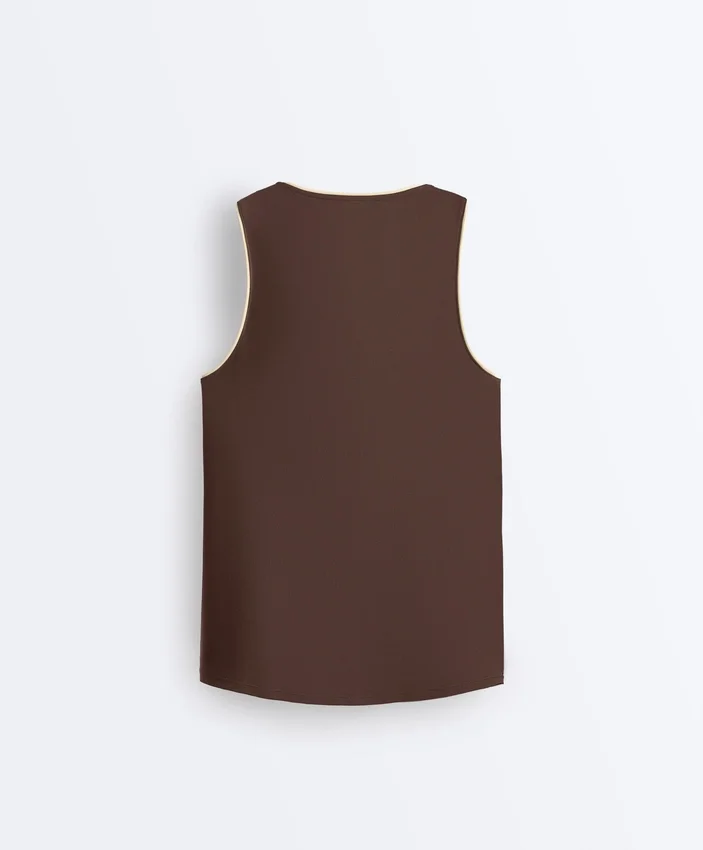 Camisola sem mangas Comfortlux com debrum Camisola sem mangas Comfortlux com debrum