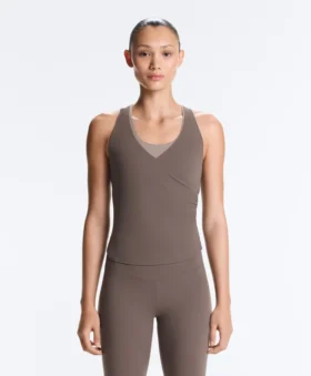 Camisola sem mangas Comfortlux com decote cruzado