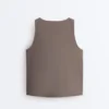 Camisola sem mangas Comfortlux com decote cruzado Camisola sem mangas Comfortlux com decote cruzado